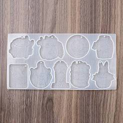 DIY силиконовые Молды для кулонов на тему Хэллоуина&nbsp;HAWE-PW0001-034B