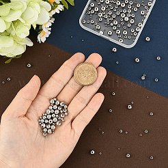 250 шт. 5 стиля латунные распорные бусины для стоек&nbsp;KK-PA0001-02P