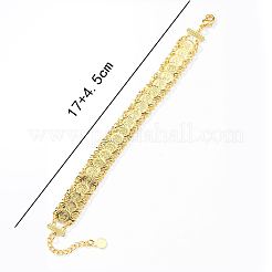 Браслет-цепочка из латуни с монетами&nbsp;QR2720-1