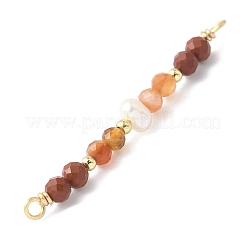 Граненые круглые подвески-фигурки из натурального сердолика&nbsp;PALLOY-JF03531-01