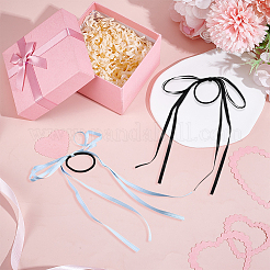 4 шт. атласные резинки для волос 4 цветов&nbsp;OHAR-GO0001-15