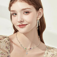 2 нить бусин из натурального культивированного пресноводного жемчуга&nbsp;PEAR-HY0001-08