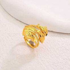 Латунные регулируемые манжеты открытые кольца для женщин&nbsp;OG0555