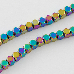 Немагнитные синтетический гематит бисер пряди G-Q875-4x4mm-4