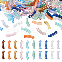 100 шт. 10 стильных двухцветных акриловых бусин&nbsp;MACR-TA0002-60