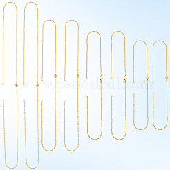 12 шт. 4 стиля 304 нержавеющая сталь кабельная цепь ожерелье изготовление STAS-SC0010-23G