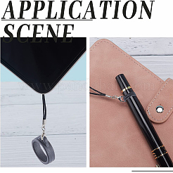 24 шт. 2 стильных силиконовых кольца с 12 шт. регулируемый шнурок для ожерелья с защитой от потери подвески&nbsp;DIY-GF0008-09A