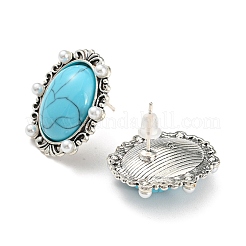 Овальный комплект украшений из сплава в богемном стиле SJEW-H076-01AS