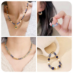180 Stück 4 Stile natürlicher Apatit & Sodalith & gefärbte weiße Jadeperlen&nbsp;G-TA0003-08A