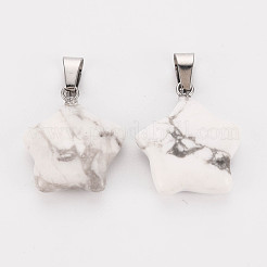 Звезда подвески натуральный Howlite&nbsp;X-G-Q367-18