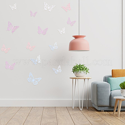 8 Sätze 8 Arten Papier Hohl Schmetterling Wandaufkleber Dekorationen&nbsp;DIY-DR0001-70
