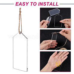 Прозрачные акриловые большие подвески&nbsp;TACR-BC0001-10