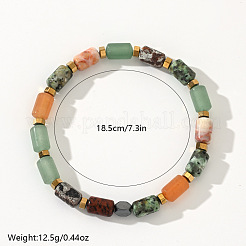 Браслеты из натуральной африканской бирюзы (яшмы) и красного авантюрина и цветочного амазонита и лавовых камней для мужчин и женщин WC4994