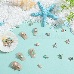 32 шт. 8 стиля эмалевых кабошонов из сплава&nbsp;DIY-CP0011-23