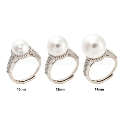 Круглые латунные микропаве прозрачные кубические цирконии регулируемые настройки колец KK-D378-35P