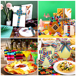 2 рулон 2 стилей в полоску с принтом из полиэфирной ленты в крупный рубчик OCOR-TA0001-37N