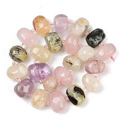 Нити бусин из натурального розового кварца G-F796-B05-01