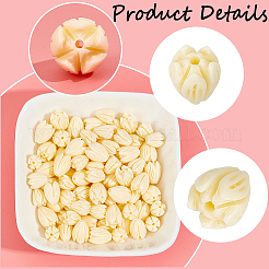 100 шт. 2 вида окрашенных синтетических коралловых бусин&nbsp;CORA-SP0001-02B