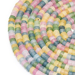 Бусины из натурального белого нефрита G-P575-B14-4x2mm-01