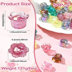 50шт УФ-покрытие непрозрачные акриловые бусины&nbsp;MACR-CJ0002-22