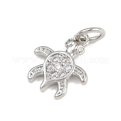 Латунные микро проложить кубического циркония подвески KK-A269-04E-P