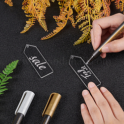 Наборы для изготовления брелока-подвески из акрила в форме прямоугольника с углом&nbsp;DIY-BC0001-62P