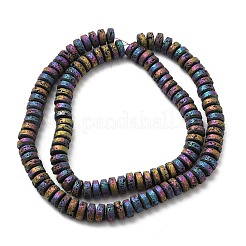 Hebras de cuentas de roca de lava natural galvanizada&nbsp;G-Q1009-F01-01E