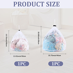 2 шт. 2 стиля полиэстеровые мешки для белья с завязкой&nbsp;ABAG-CP0001-20