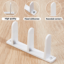 4 guide de sol pour porte de placard coulissante en plastique ABS&nbsp;FIND-WH0441-89B