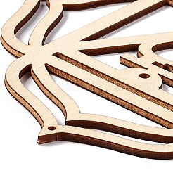 Bricolage inachevé bohème méditation énergie symbole bois pendentif kits de décoration&nbsp;DIY-B060-02