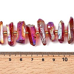 Гальванические природный кристалл кварца бусы пряди&nbsp;G-F800-F13