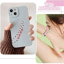 300шт 6 стиля непрозрачные бусины из акриловой эмали&nbsp;MACR-YW0004-26