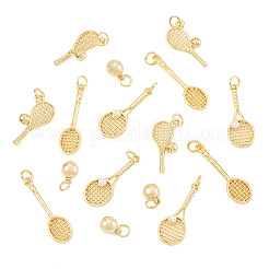 16pcs 4 Arten Messinganhänger&nbsp;KK-TA0009-03