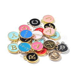 Плоский круглый кулон из сплава с эмалью PALLOY-XCP0001-34