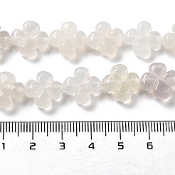 Натуральный белый агат бисер нитей&nbsp;G-P520-A01-01
