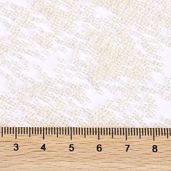 MIYUKIラウンドロカイユビーズ  日本製シードビーズ  15/0  （rr3504)透明ペールベージュ光沢  1.5mm  穴：0.7mm  約27777個/50g&nbsp;SEED-X0056-RR3504