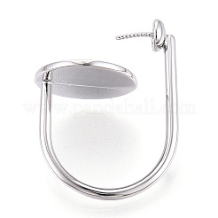 Плоские круглые латунные манжетные кольца KK-T076-67P