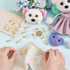 24 шт сплав эмали и железа плетение подвески для волос украшения зажимы&nbsp;OHAR-AB00008