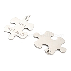 Не тускнеющие 304 нержавеющая сталь разрезные большие подвески STAS-B048-02P