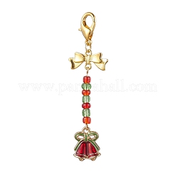 Рождественские украшения из сплава эмали HJEW-MZ00058