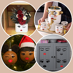 6 лист 6 стилей УФ-переводных наклеек&nbsp;DIY-PH0033-91