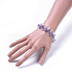 Браслеты из натурального смешанного камня BJEW-JB04393-01