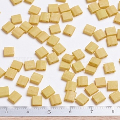 MIYUKIティラビーズ  日本製シードビーズ  2穴  （tl2311)マット不透明カナリア  5x5x1.9mm  穴：0.8mm  約118PCS /ボトル  10 G /ボトル&nbsp;SEED-JP0008-TL2311