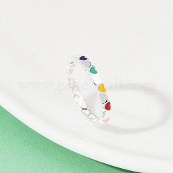 925 стерлингов серебряные кольца RJEW-D315-02S