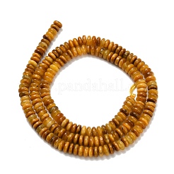 Природных тигровый глаз бисер нитей G-L635-A31-4x2mm-02