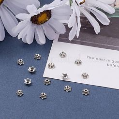 Крышки для бусин тибетского стиля&nbsp;X-AA188-AS-NR