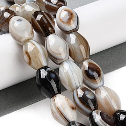 Brins de perles d'agate pour les yeux naturels&nbsp;G-NH0019-D03-02