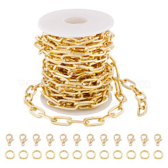 DIY-Kit zur Herstellung von Armbändern/Halsketten aus Aluminium-Büroklammerketten&nbsp;DIY-TA0012-91G