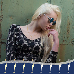 20 шт. 2-х цветные подвески-соединители из нержавеющей стали&nbsp;STAS-UN0065-27