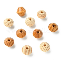 100 pz 2 colori perline bicono in legno naturale grezzo&nbsp;WOOD-CJ0002-71